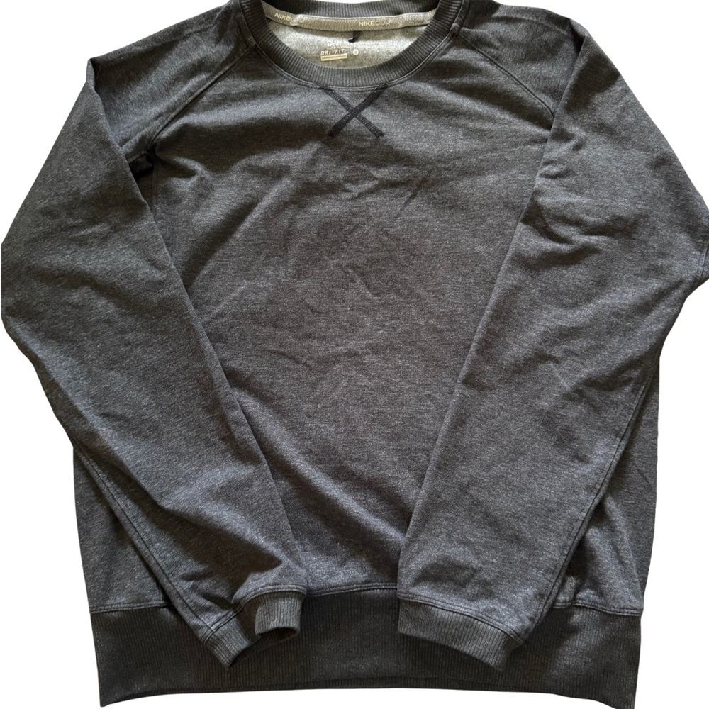 Nike Golf Sport Womens Charcoal Gray Dri Fit Sweatshirt Small
